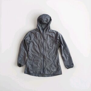 LL Bean Womens Jacket 100% Nylon Medium Utility Hood Rugged Trail Gorpcore